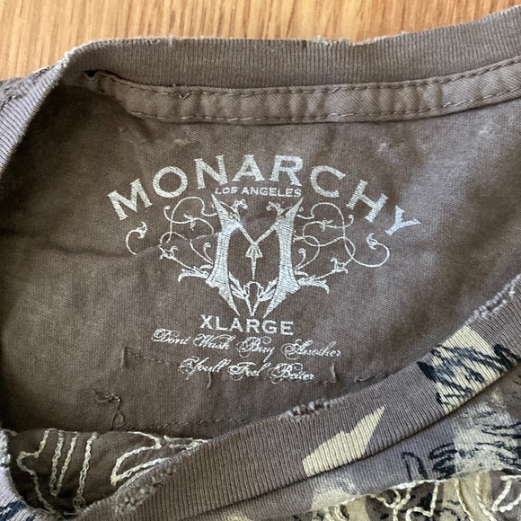 ❤️ Monarchy Los Angeles Distressed Tee Graphic Size XL - Picture 4 of 8